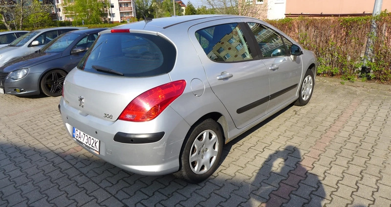 Peugeot 308 cena 16800 przebieg: 93700, rok produkcji 2010 z Gdynia małe 79